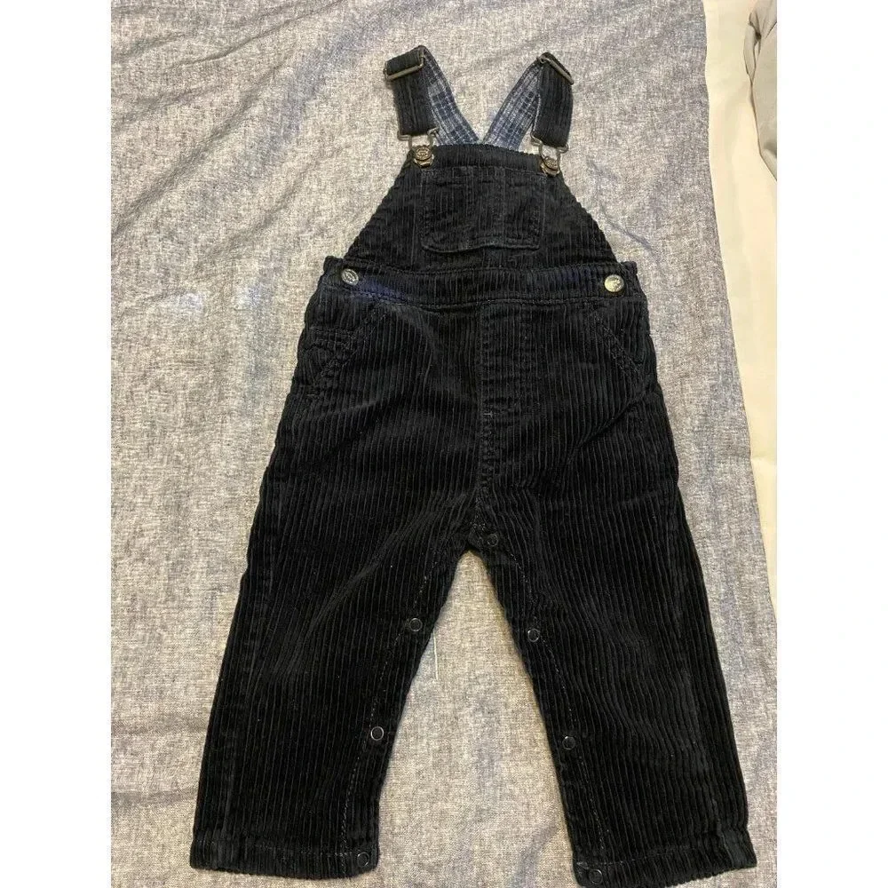 BABY CORDUROY OVERALLS - BLUE - 12-18 MONTHS - PERFECT CONDITION